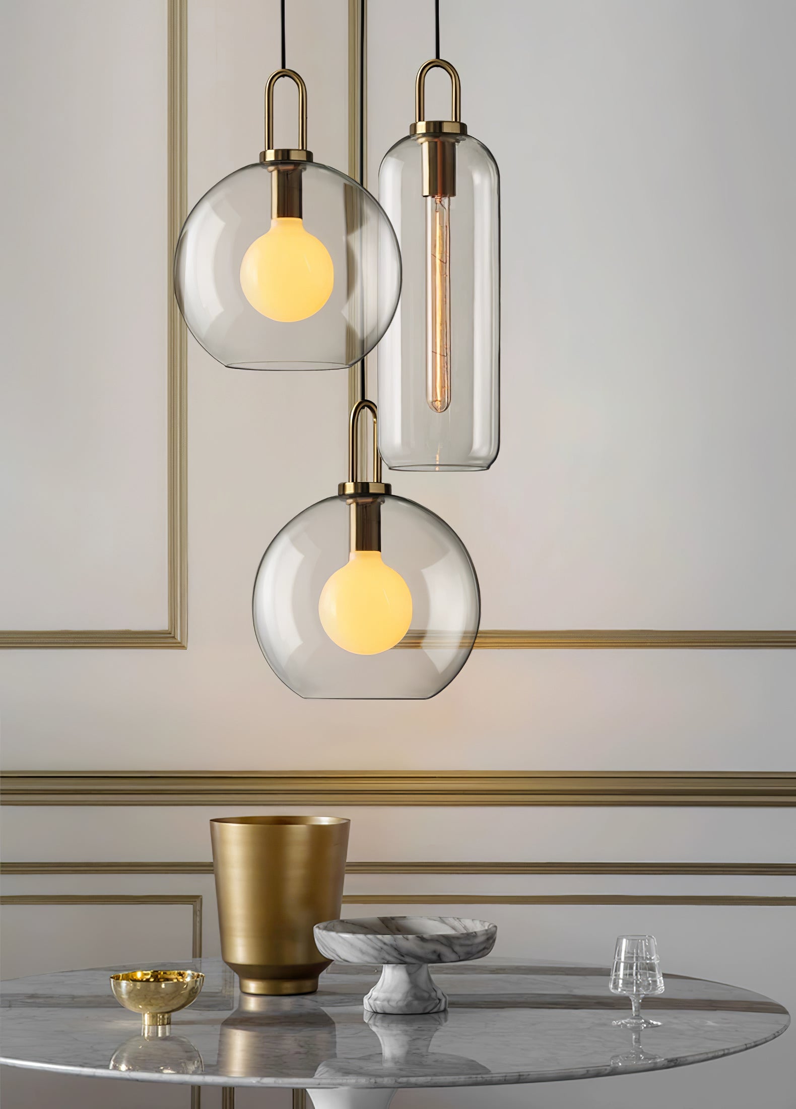 Pendulum Glass Droplight Pendant Lamp