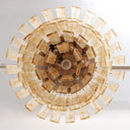 Golden Amber Murano Glass Chandelier