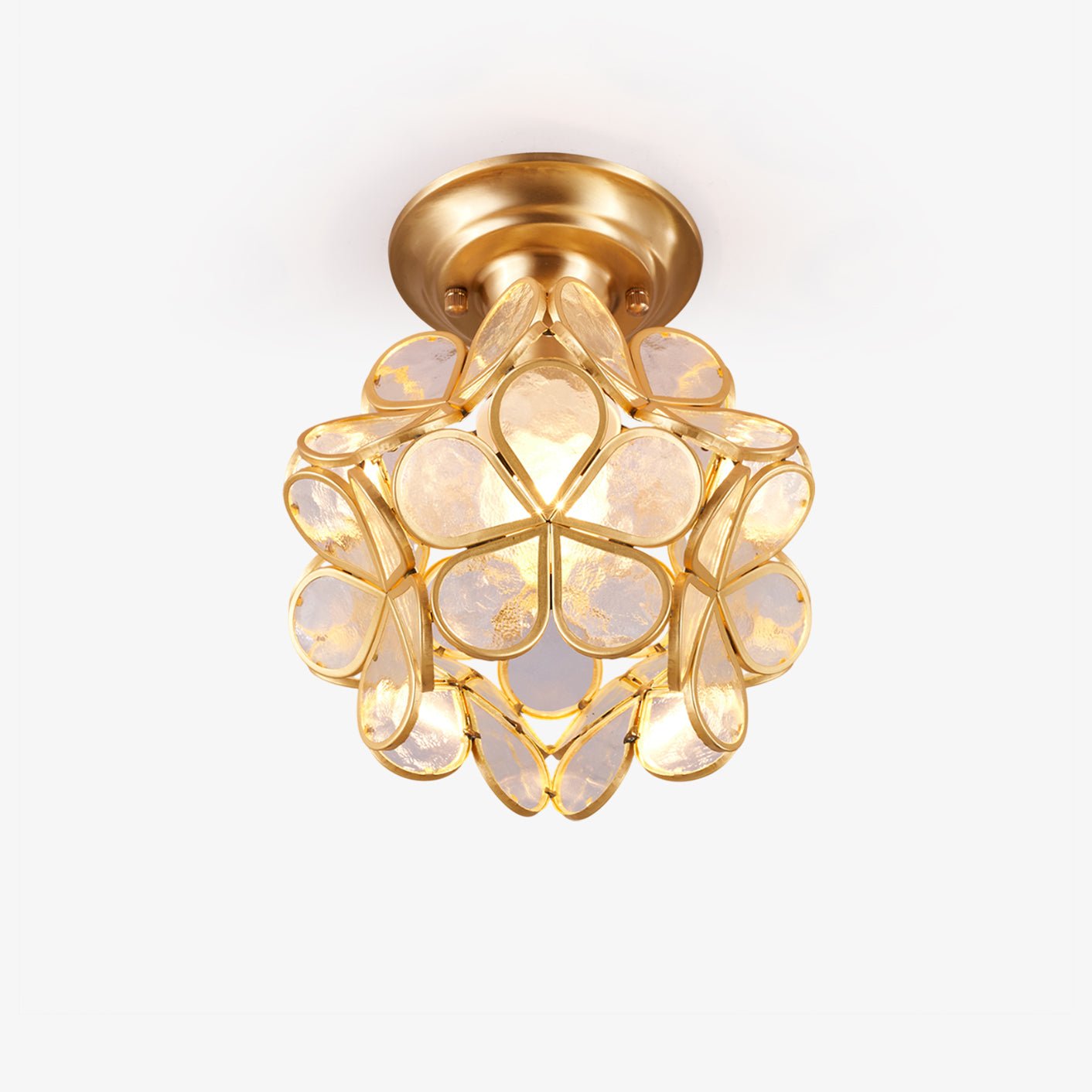 Golden Bloom Ceiling Light