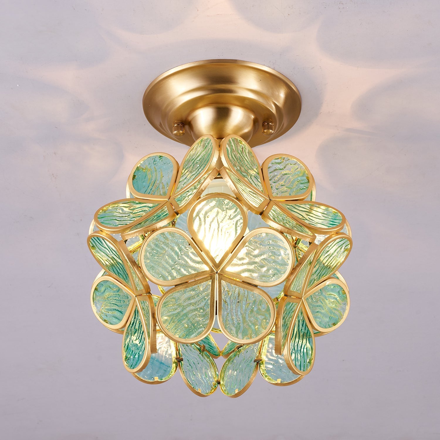 Golden Bloom Ceiling Light