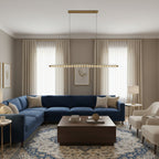 Golden Grid Linear Pendant Lamp