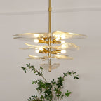 Petals Gold Murano Ceiling fixture Chandelier