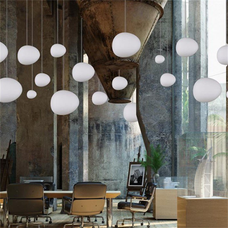 Gregg Stone Shape Glass Pendant Light