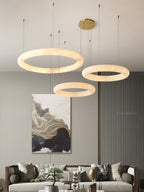 Halo di Pietra Alabaster Chandelier