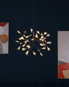 Rose Gold Firefly LED Crown Chandelier