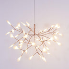 Rose Gold Firefly LED Crown Chandelier