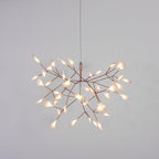 Rose Gold Firefly LED Crown Chandelier