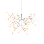 Rose Gold Firefly LED Crown Chandelier