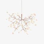 Rose Gold Firefly LED Crown Chandelier