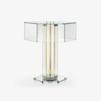 Hexagonal Glass Table Lamp