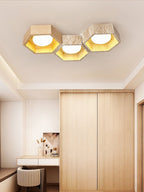 Honeycomb Travertine Ceiling Lamp