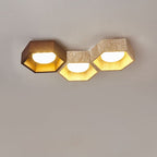 Honeycomb Travertine Ceiling Lamp