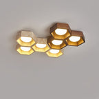 Honeycomb Travertine Ceiling Lamp
