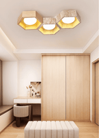 Honeycomb Travertine Ceiling Lamp