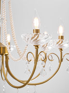 Imperial Pearl Crystal Chandelier
