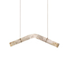 Streamlined Alabaster Pendant Lamp