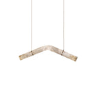 Streamlined Alabaster Pendant Lamp