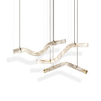 Streamlined Alabaster Pendant Lamp