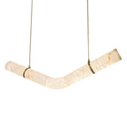 Streamlined Alabaster Pendant Lamp