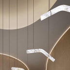 Streamlined Alabaster Pendant Lamp