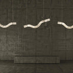 Streamlined Alabaster Pendant Lamp