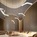 Streamlined Alabaster Pendant Lamp