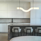 Streamlined Alabaster Pendant Lamp