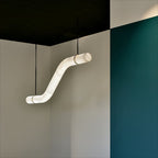 Streamlined Alabaster Pendant Lamp