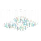 Iris Iridescent Blossom Chandelier