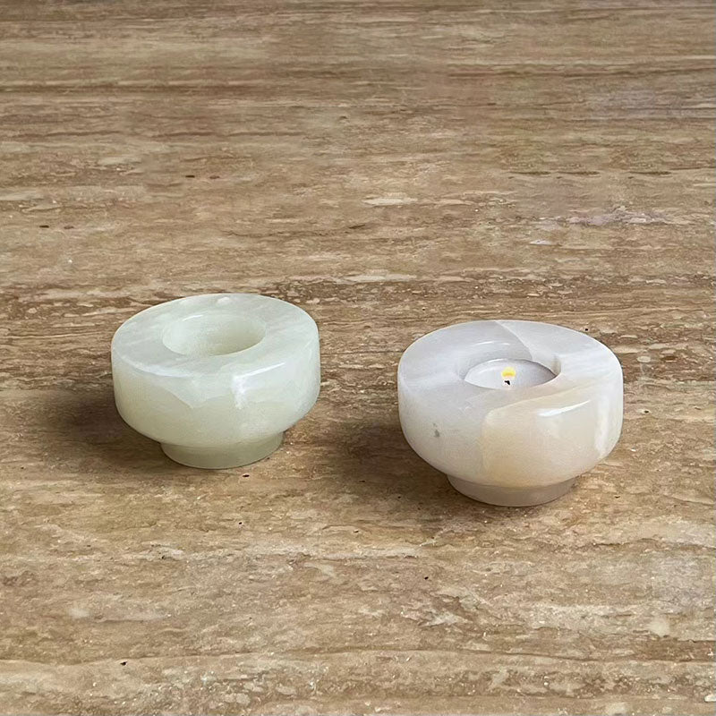 Jade Candle Holder