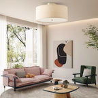 Kasha Linen Ceiling Light