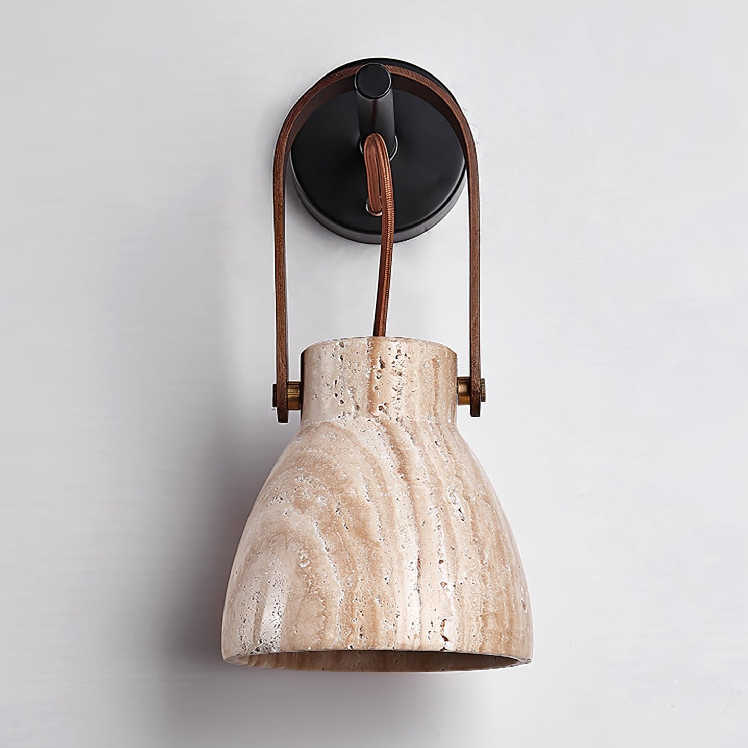 Lanta Arc Stone Sconce