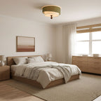 Layered Fabric Ceiling Light