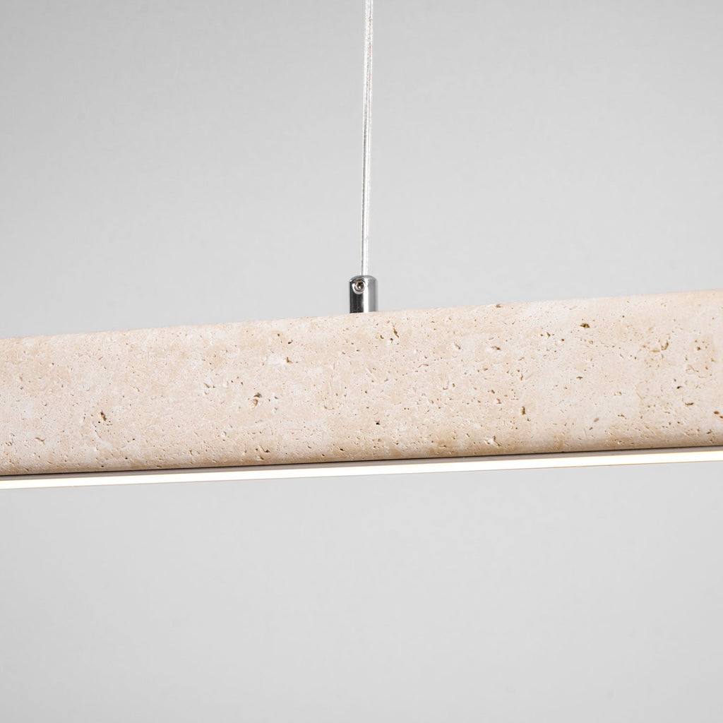 Linear Travertine Pendant Lamp