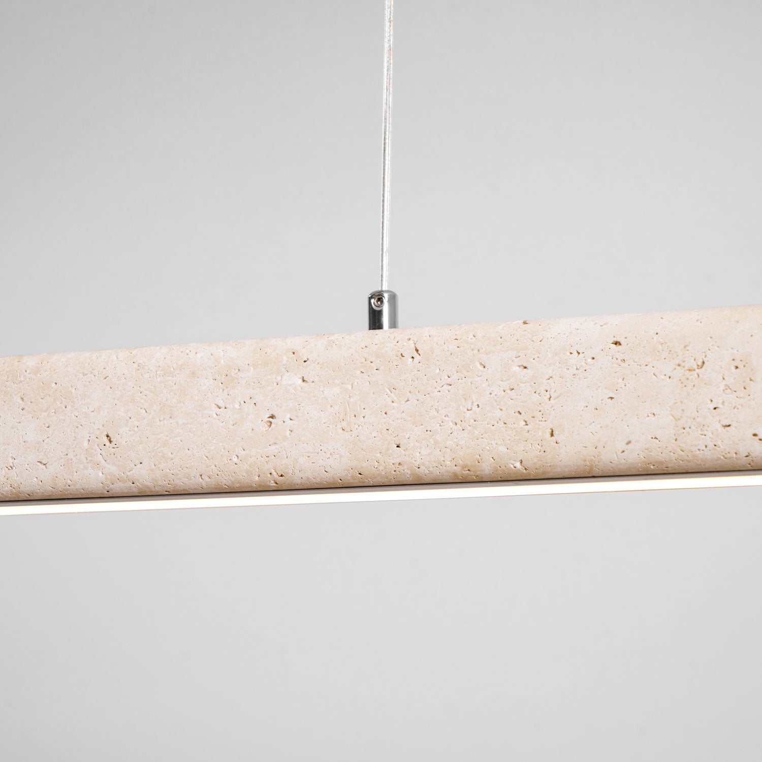 Linear Travertine Pendant Lamp