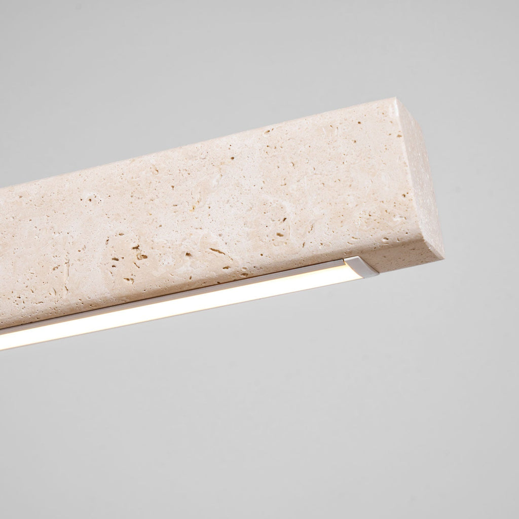 Linear Travertine Pendant Lamp