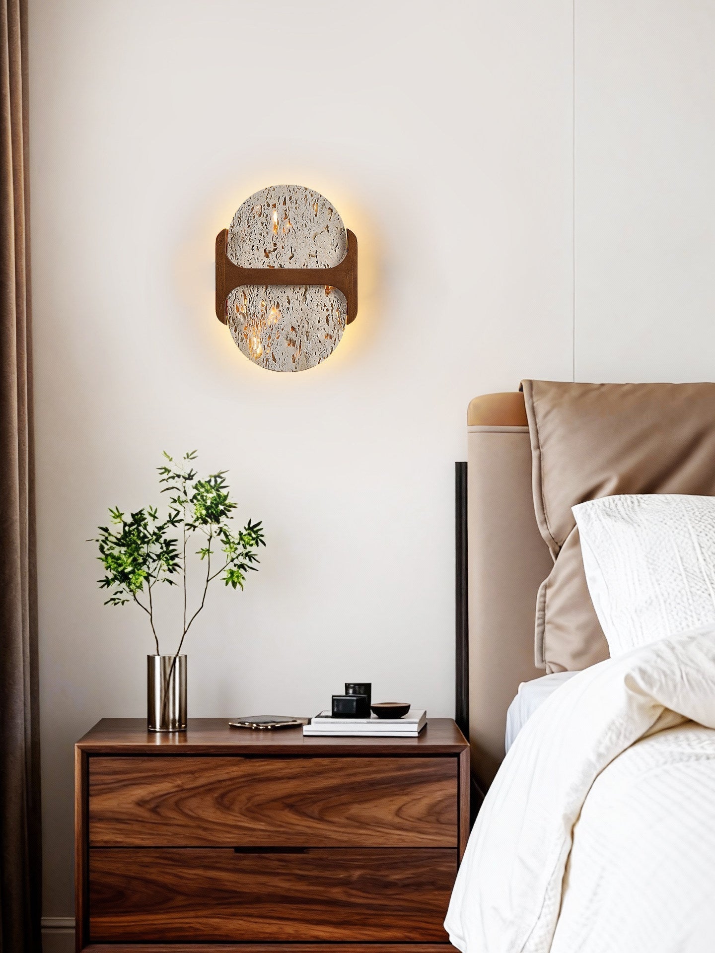 Liora Travertine Wall Light