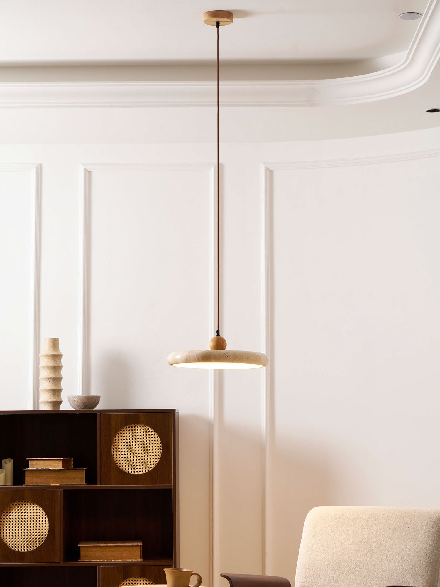 Lola Travertine Pendant Light