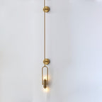 Long Arc Glass Wall Lamp