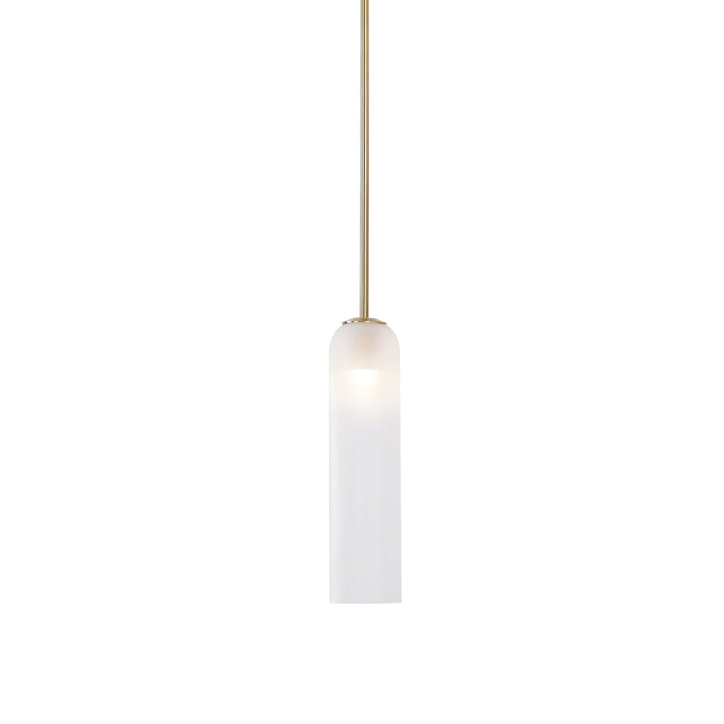 Long Tube Glass Pendant Light