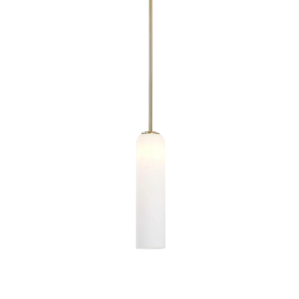 Long Tube Glass Pendant Light