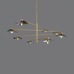 Lotus Leaves Glass Chandelier