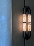 Luma Arc Twin Alabaster Sconce