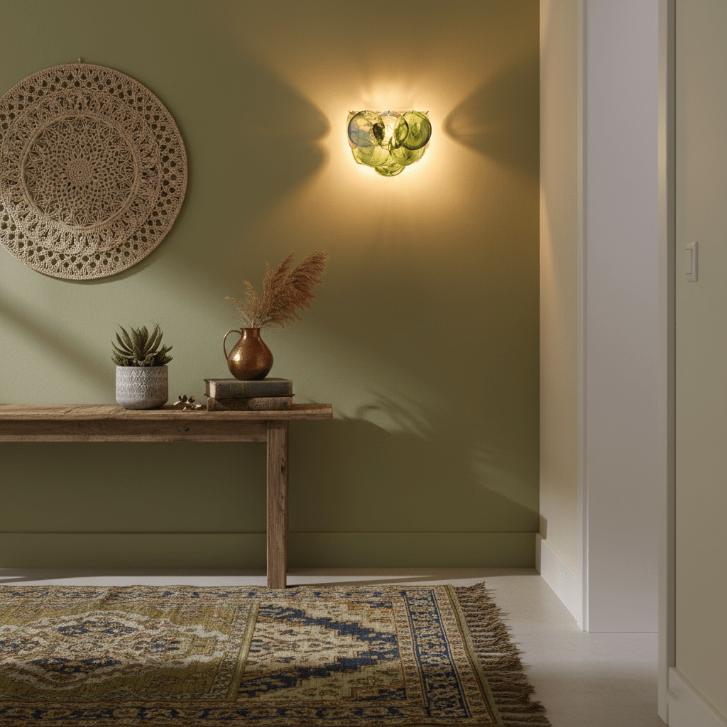 Lunaria Disc Murano Wall Lamp