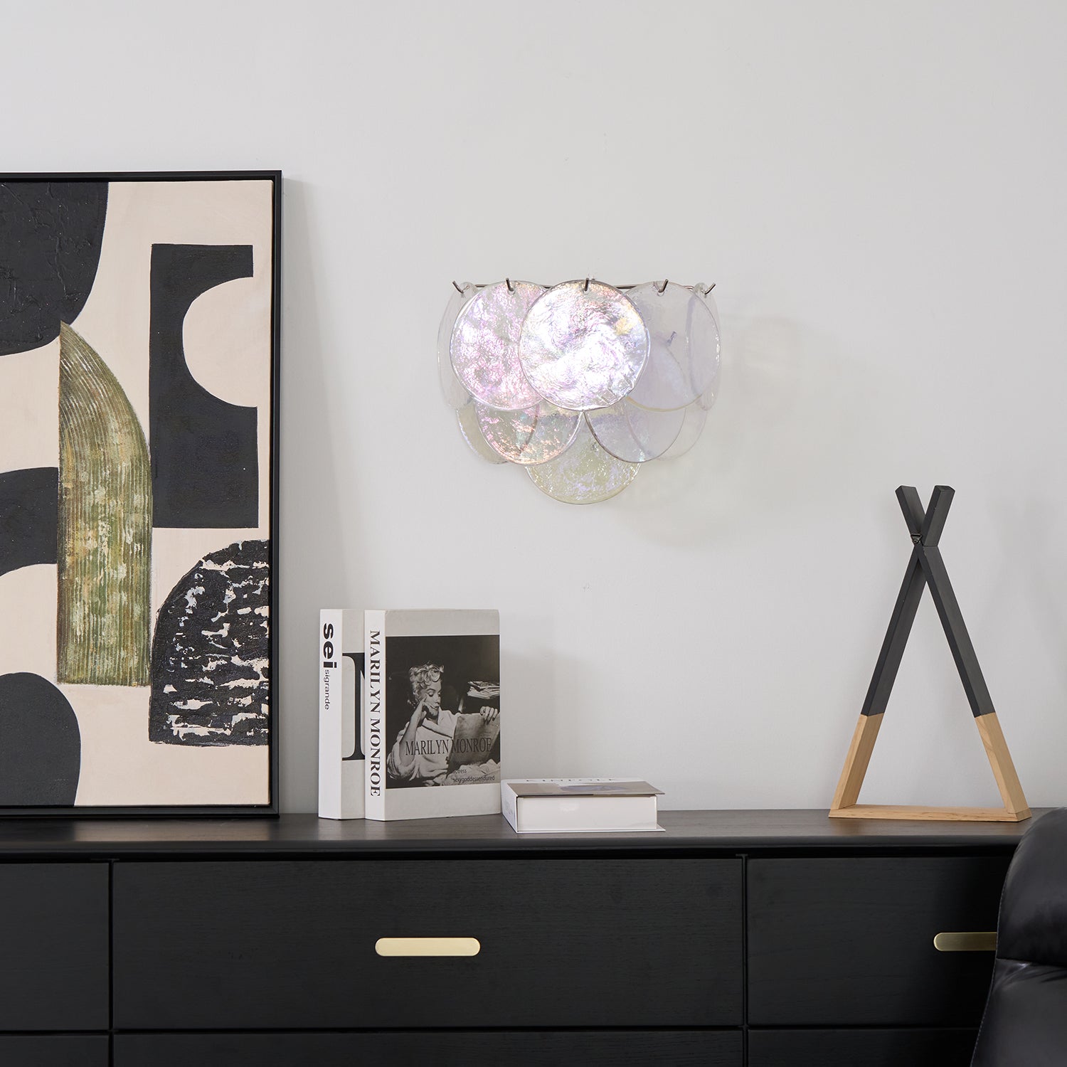 Lunaria Disc Murano Wall Lamp