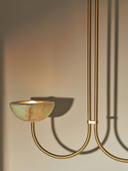 Lunaris Duo Alabaster Pendant Lamp