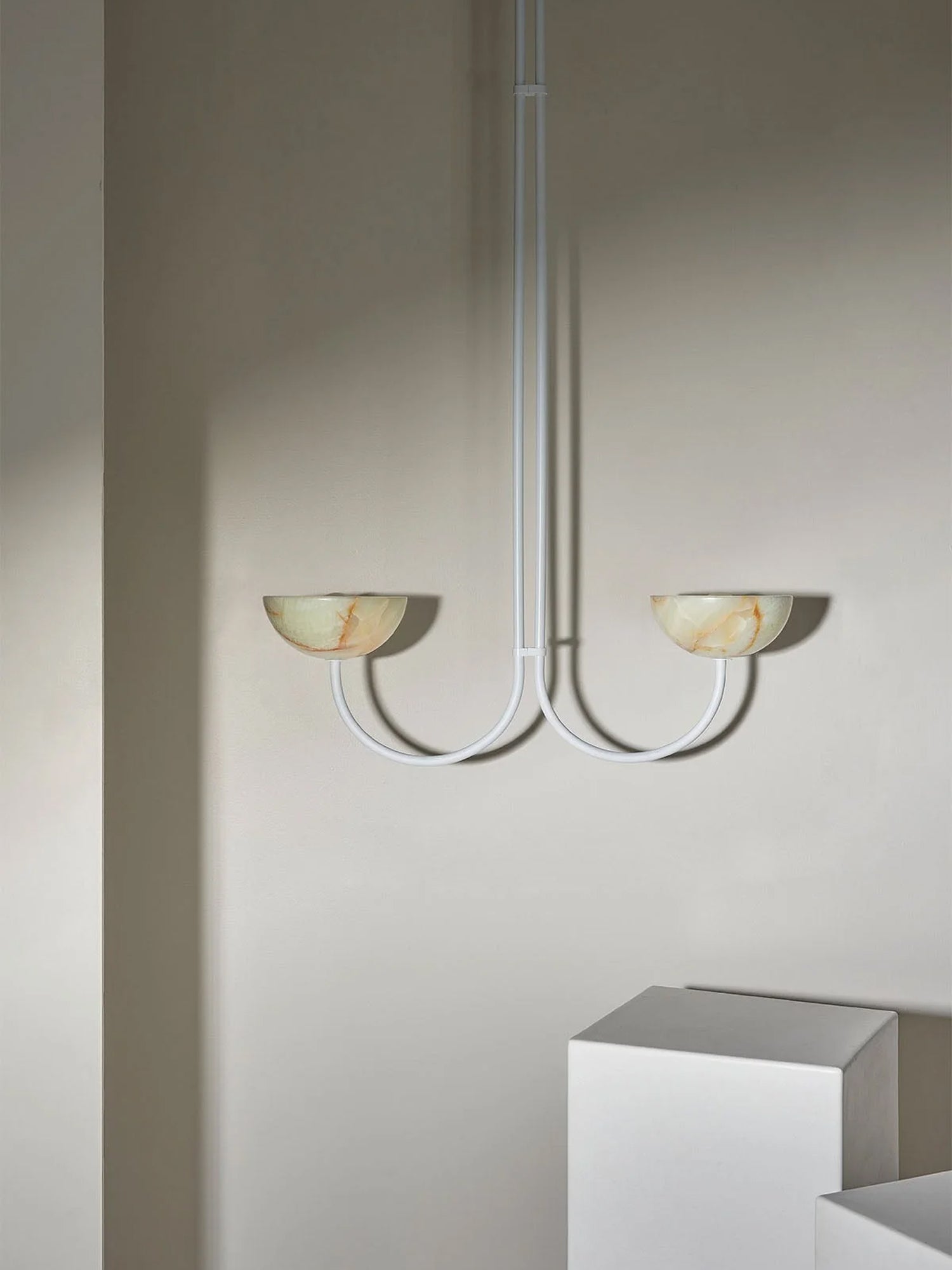 Lunaris Duo Alabaster Pendant Lamp