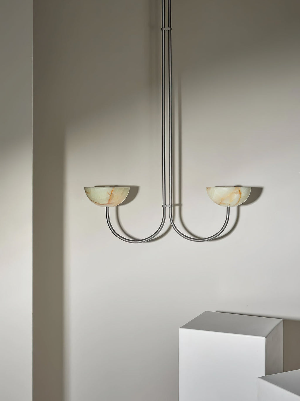 Lunaris Duo Alabaster Pendant Lamp
