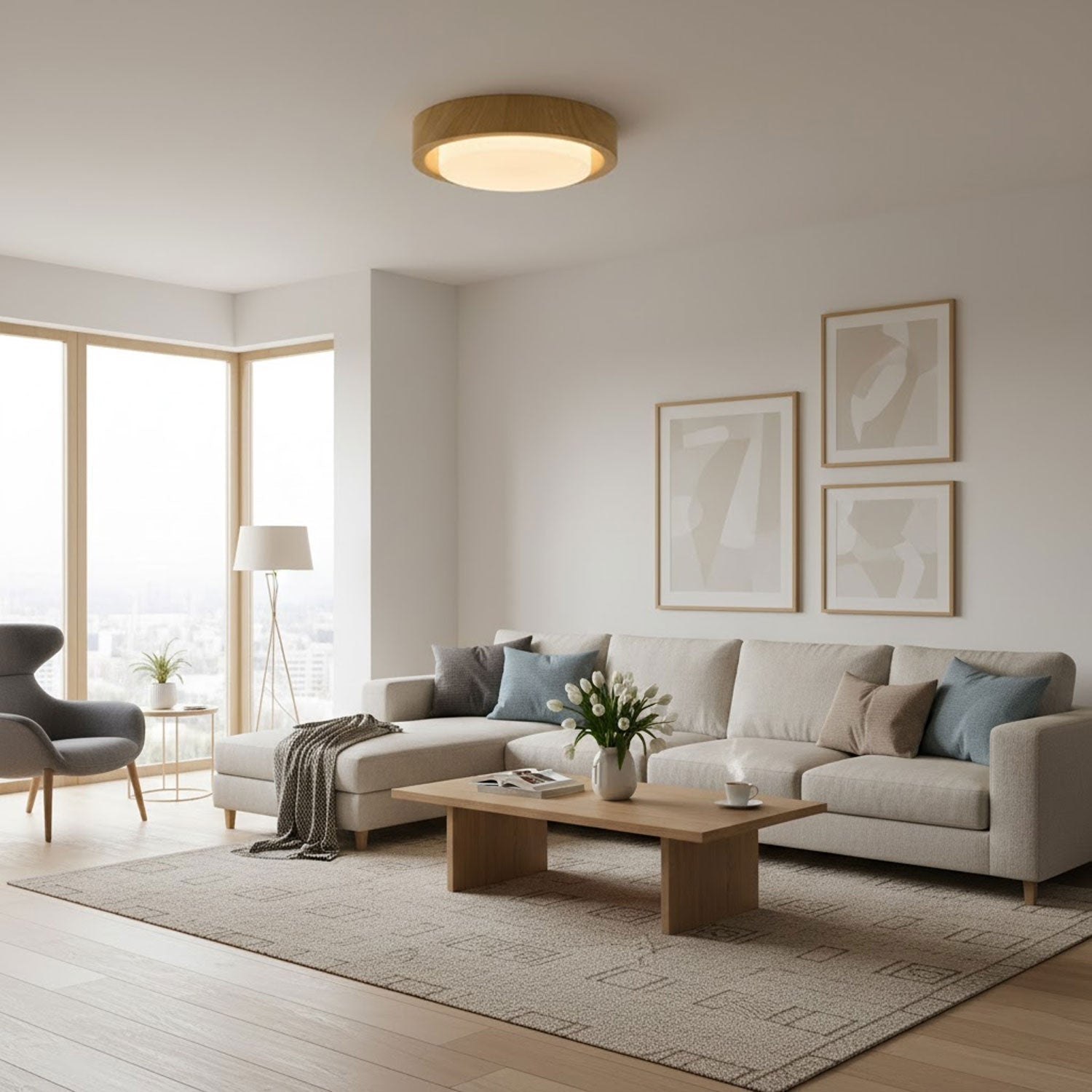 Lunor Ring Ceiling Light