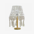 Macrame Side table lamp Table Lamp